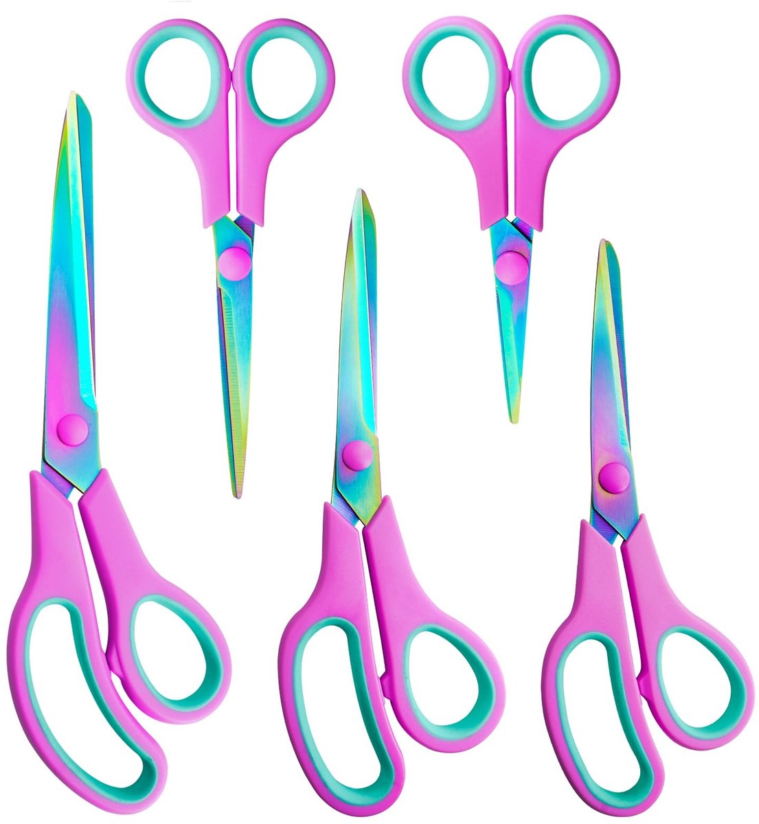 Omgoods - RVS Scharen met Titanium Coating - Set van 5