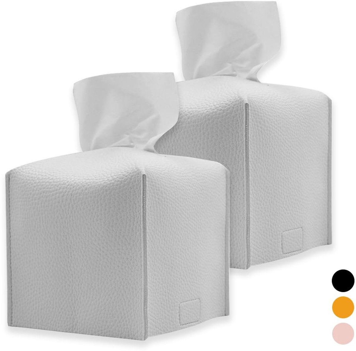 Omgoods - Cosmetische Tissuebox, Vochtige Doekjes Dispenser, Wit, 13x13x13 cm