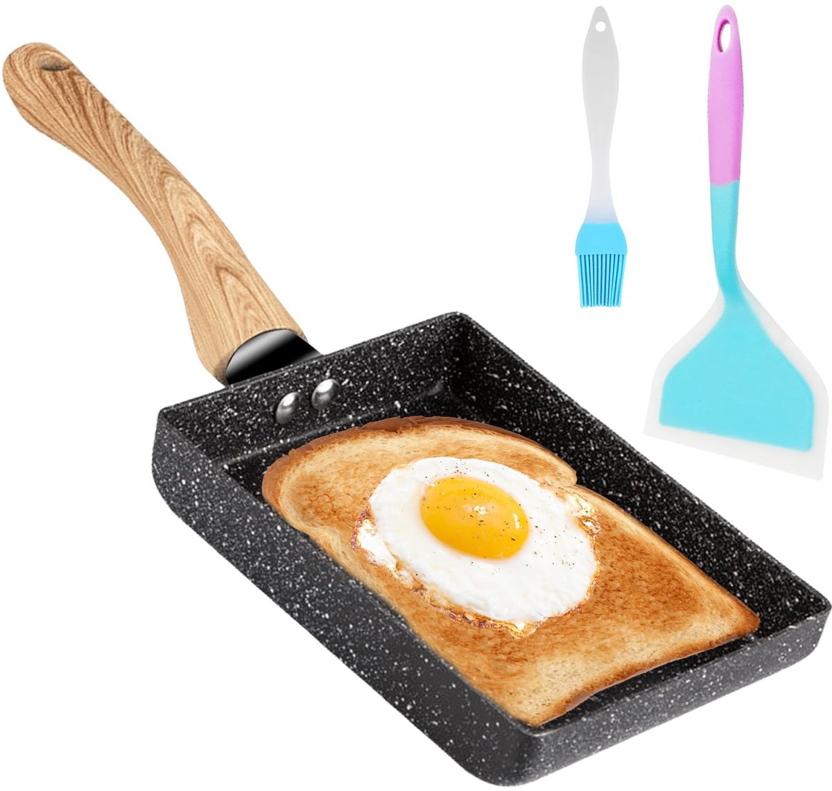 Omgoods - Tamagoyaki Pan - Rectangular Non-Stick Omelet Pan