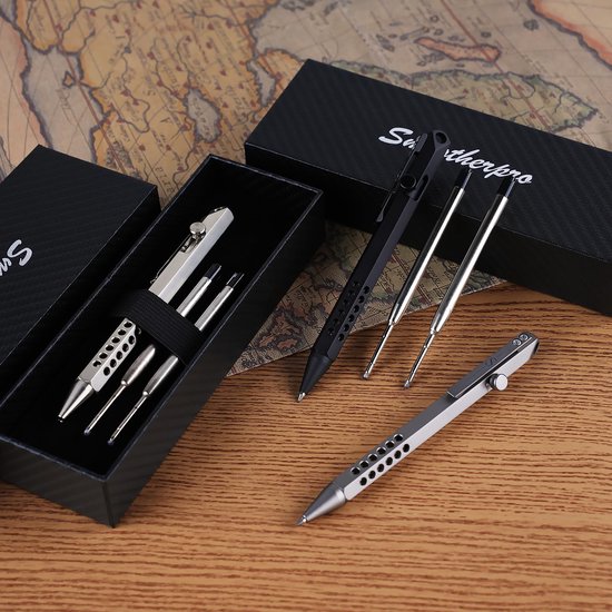 Omgoods - Titanium 6-Edge Hollow Bolt Action Pen - Lichtgewicht en Duurzaam — afbeelding 4