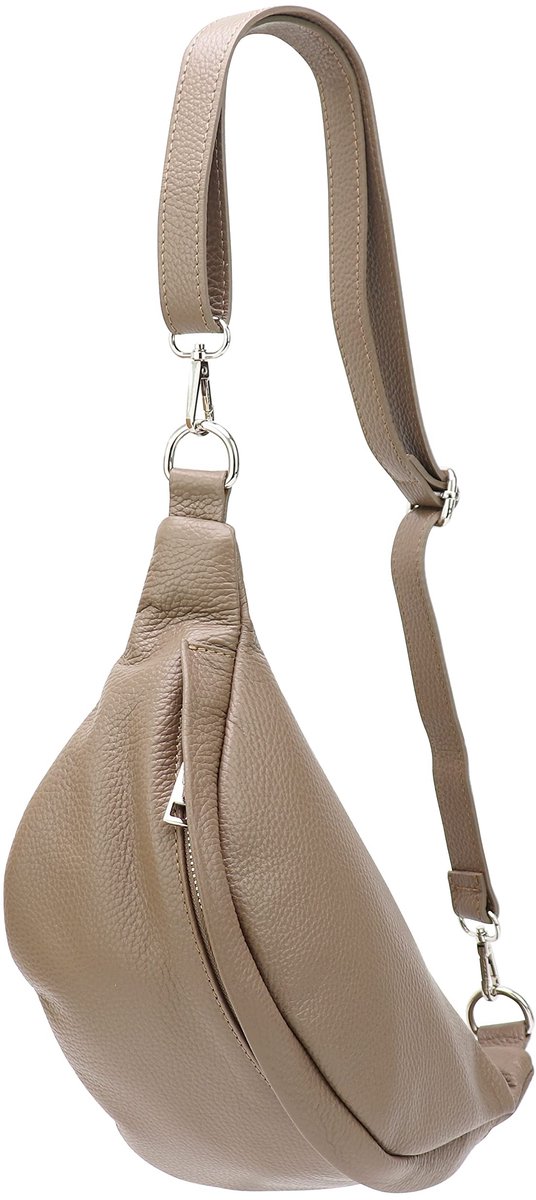 Omgoods - Marie G528 Unisex Echt Leren Heuptas voor Festivals & Reizen, Geel