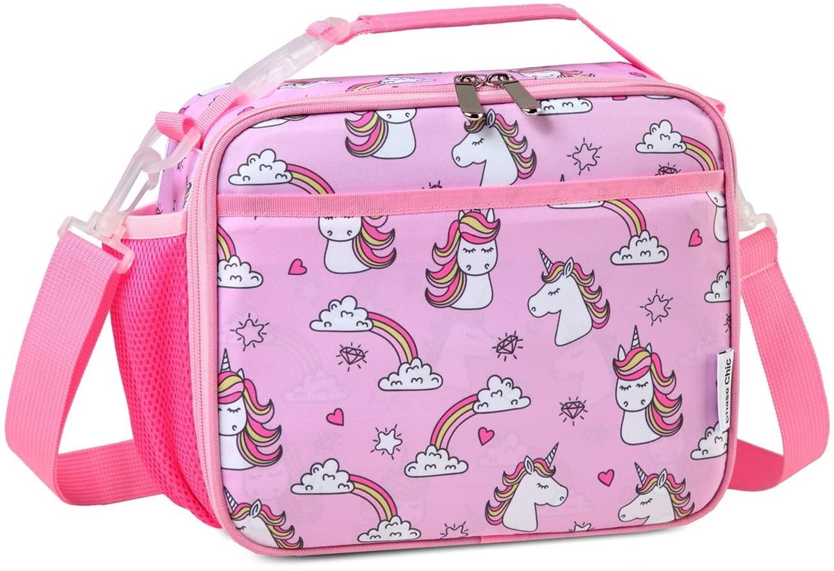 Omgoods - Waterproof Lunchtas voor Kinderen met Fleshouder, Herbruikbaar en Geïsoleerd