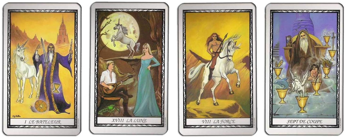 Omgoods - Le Tarot de la Unicorn - 78 kaarten spel met uitleg in het Frans