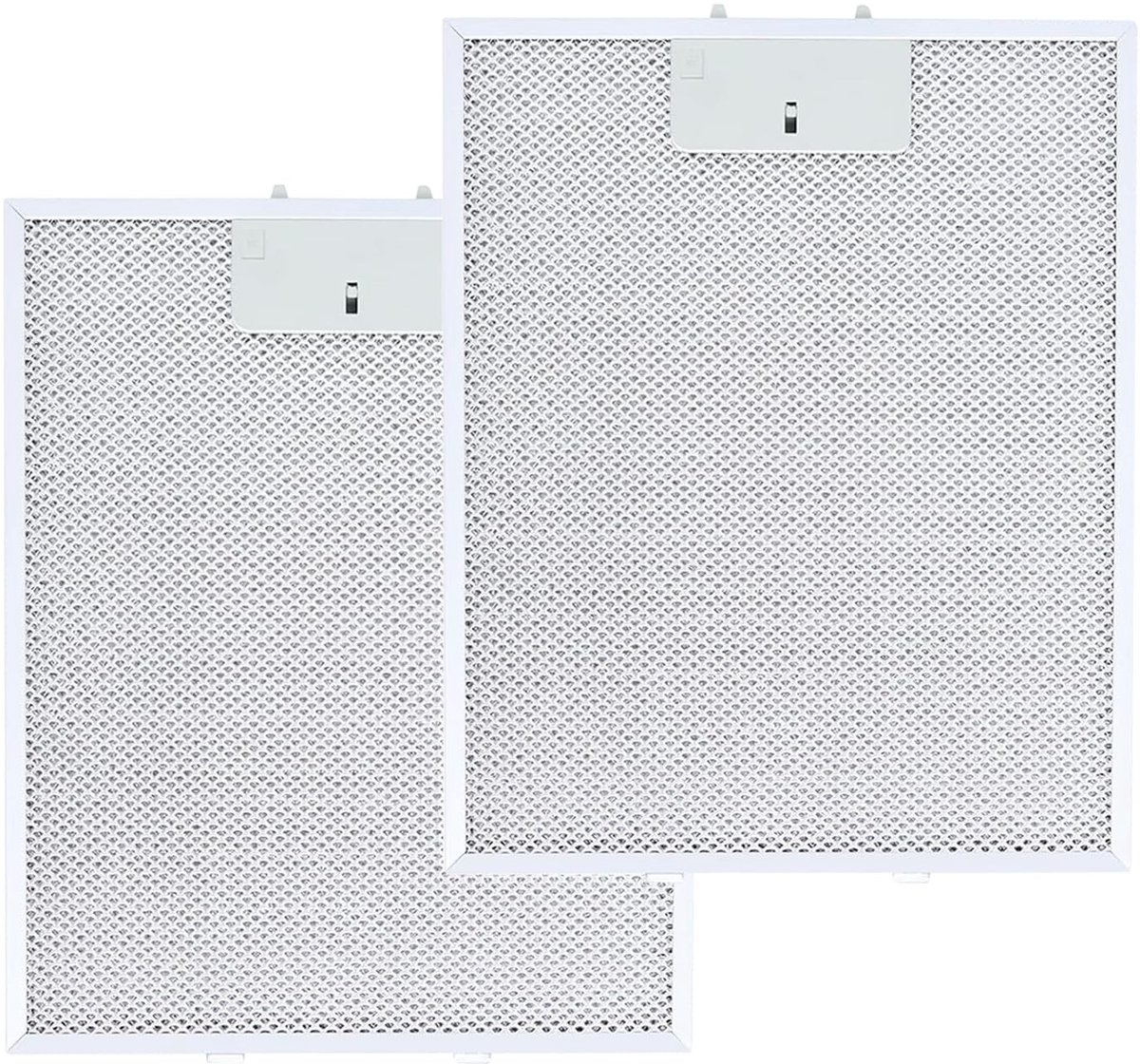Omgoods - 2x Metalen Vettfilters voor Afzuigkappen - Aluminium, Universeel, Vervangfilters