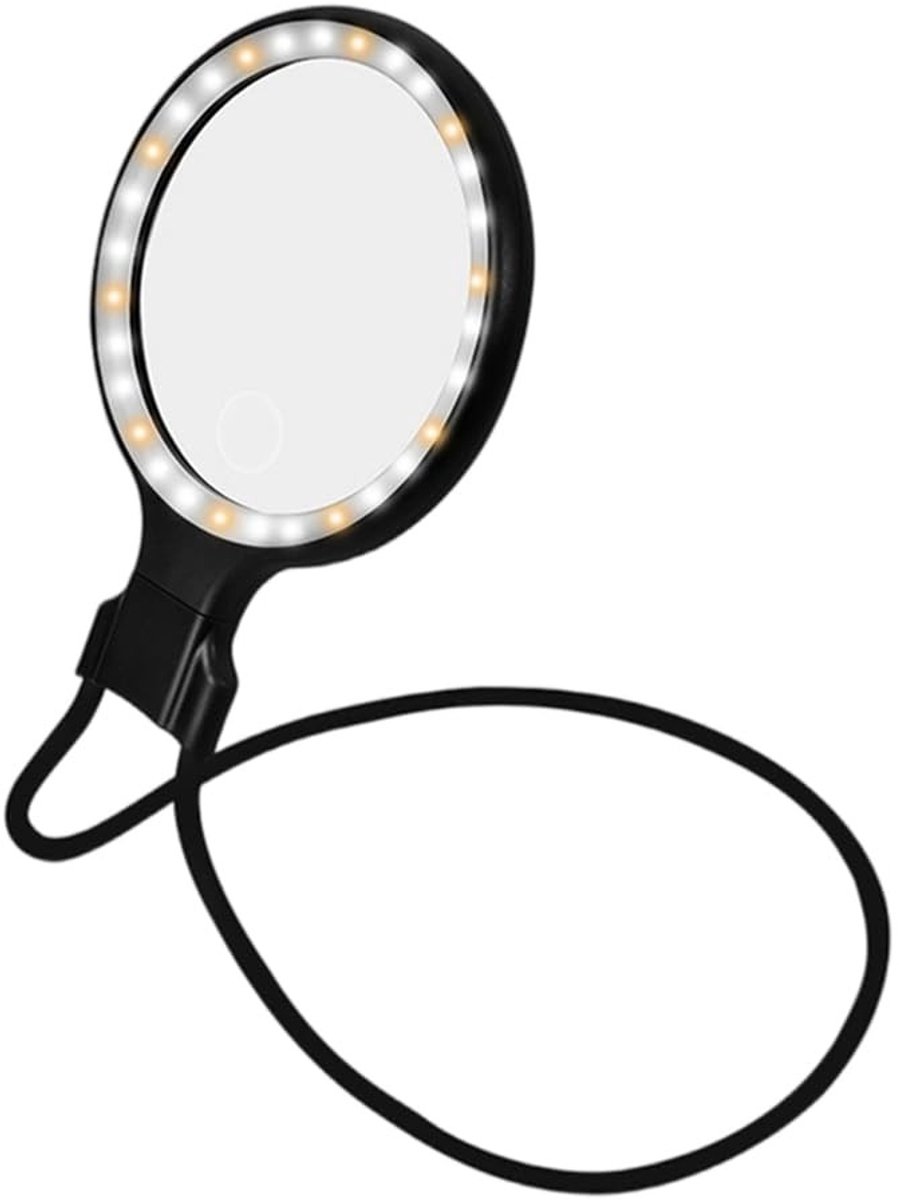 Omgoods- Vergrootglas met Licht - Leesloep met Standaard - Loepbril voor Senioren - Optische Lens - Groot Gezichtsveld 13 cm - Vermindert Vervormingen - Loep