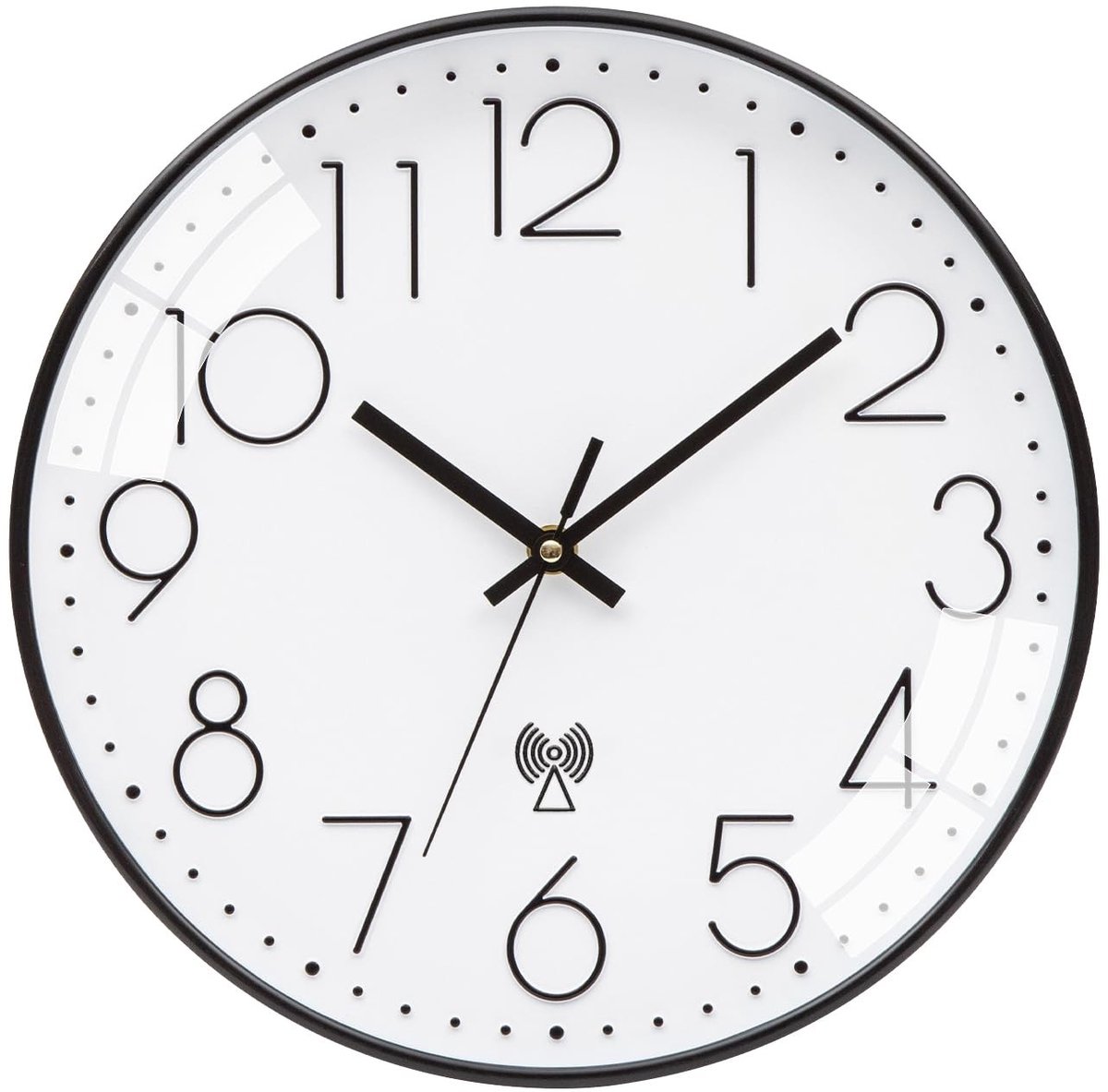 Omgoods - Geluidloze Draadloze Wandklok - 25 cm Moderne Klok voor Woonkamer, Slaapkamer en Kantoor