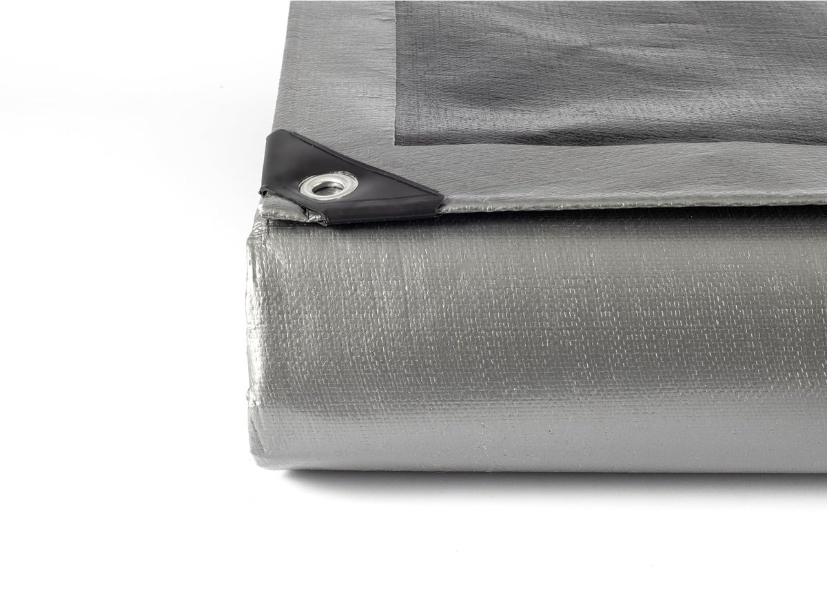 Omgoods - Tarpaulin 240 g/m² PE Materiaal - 2-in-1 Zomer en Winter Dekking - 400 x 600 cm