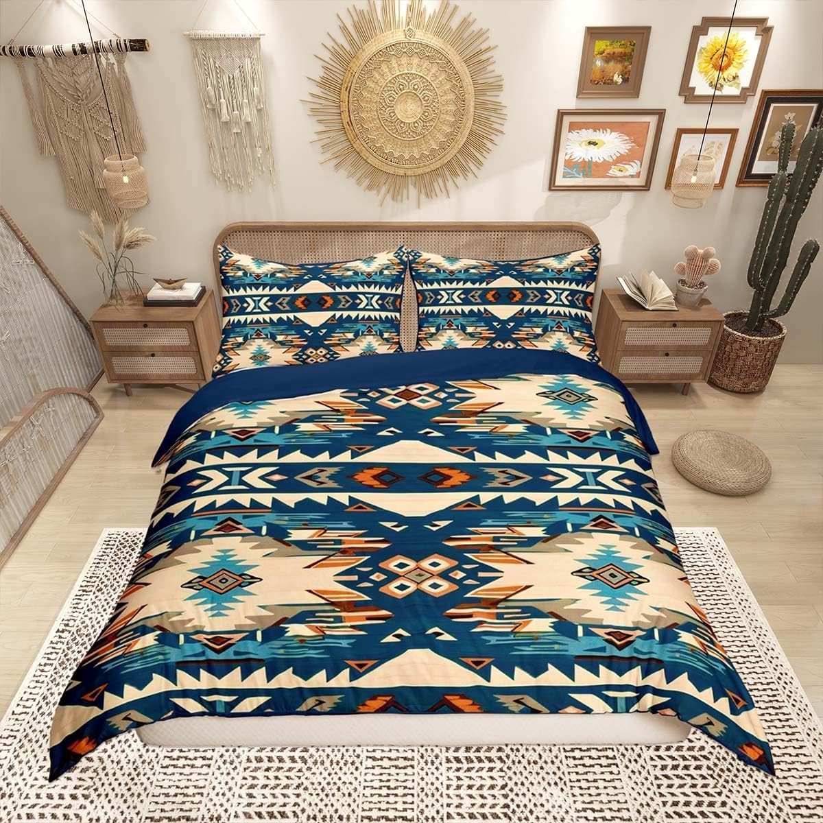 Omgoods - Geometrisch Duvet Cover Set met Tribale Decoratie