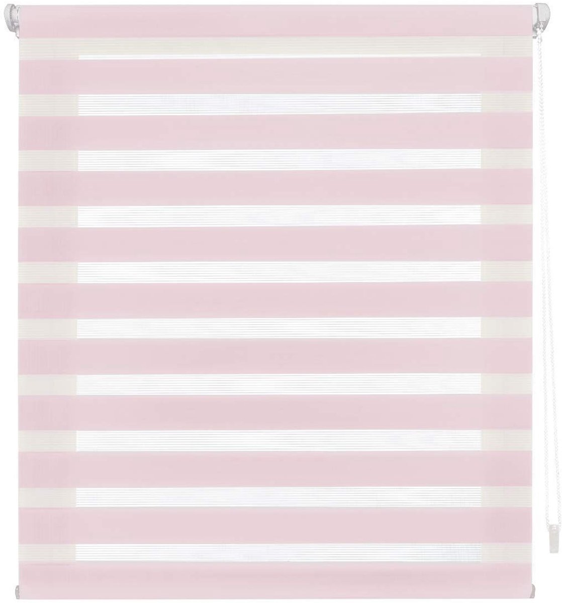 Omgoods - Dubbel Laags Rolgordijn zonder Gereedschap - 47 x 180 cm, Roze