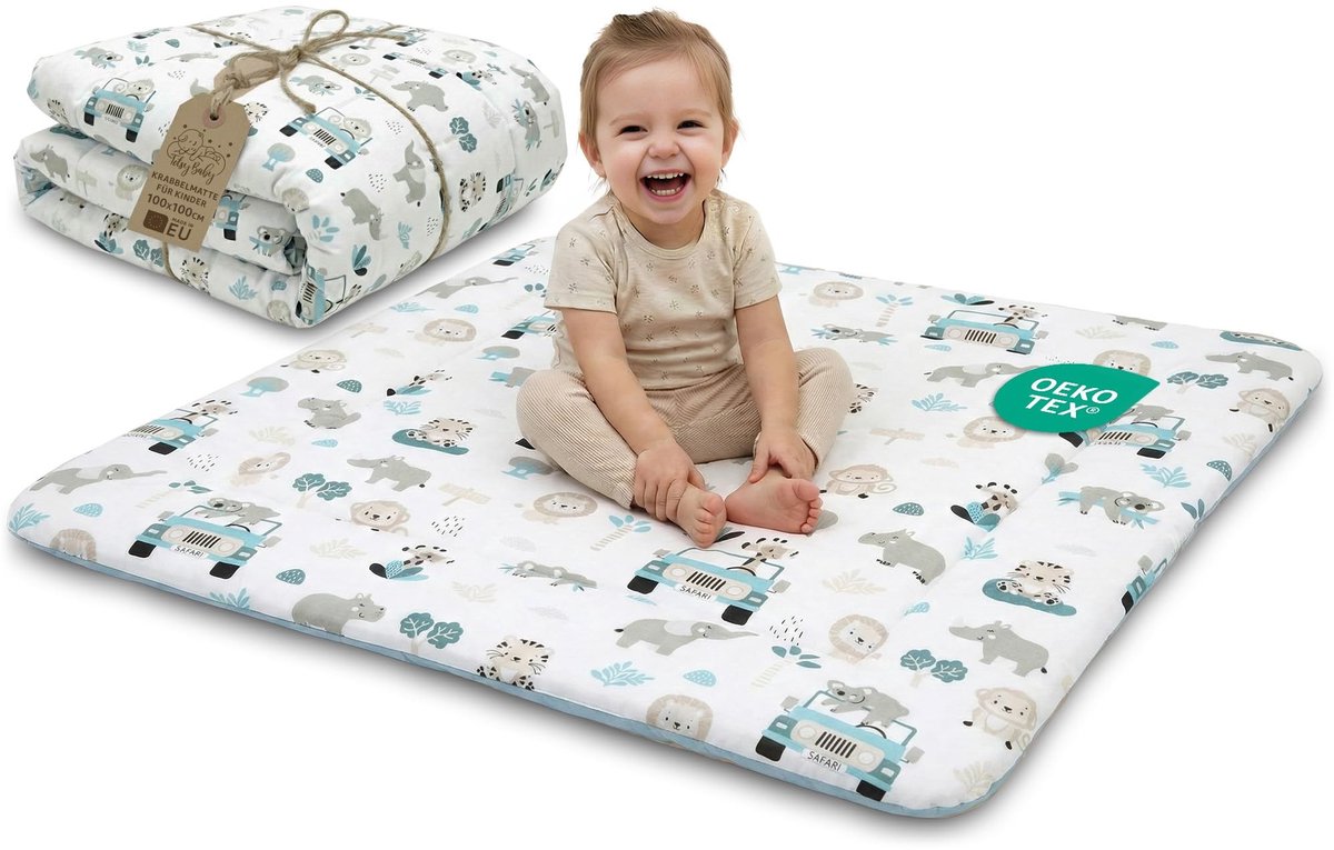 Omgoods - Speelkleed Kruipmat voor Baby met Antislip en Comfortabele Dikke Vulling