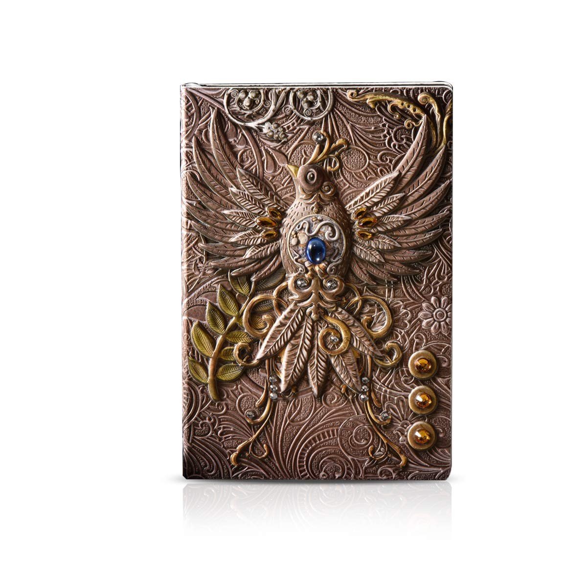 Omgoods - Vintage Lederen A5 Notitieboek - Waterdicht Reisdagboek met 100 Bladen