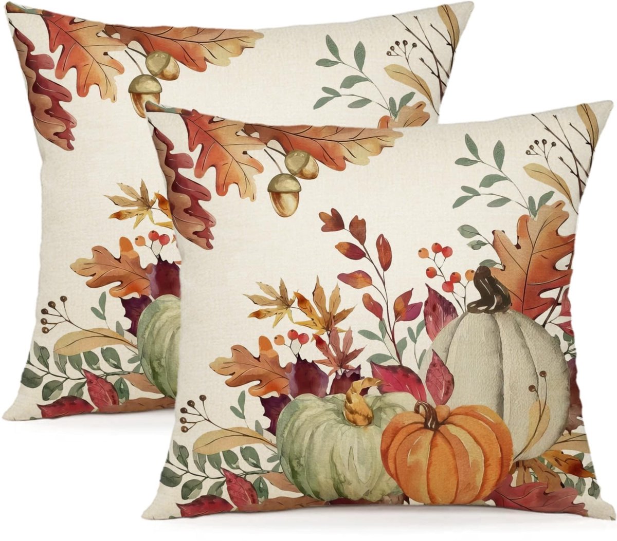Omgoods - Set van 2 Fluwelen Kussenslopen 45x45 cm - Moderne Decoratieve Kussens voor de Woonkamer