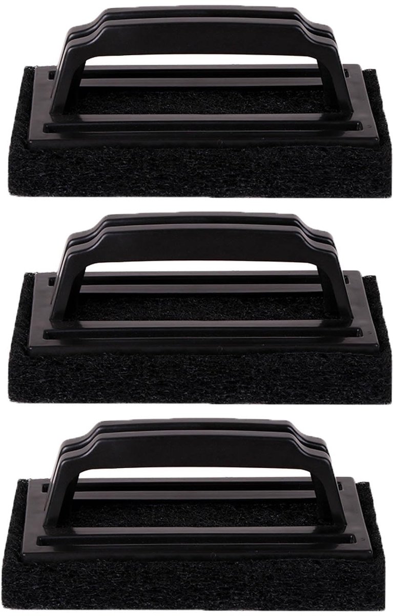 Omgoods - 3 Stuks Grillspons met Handgreep - Grillreinigingsset voor Keuken en Barbecue