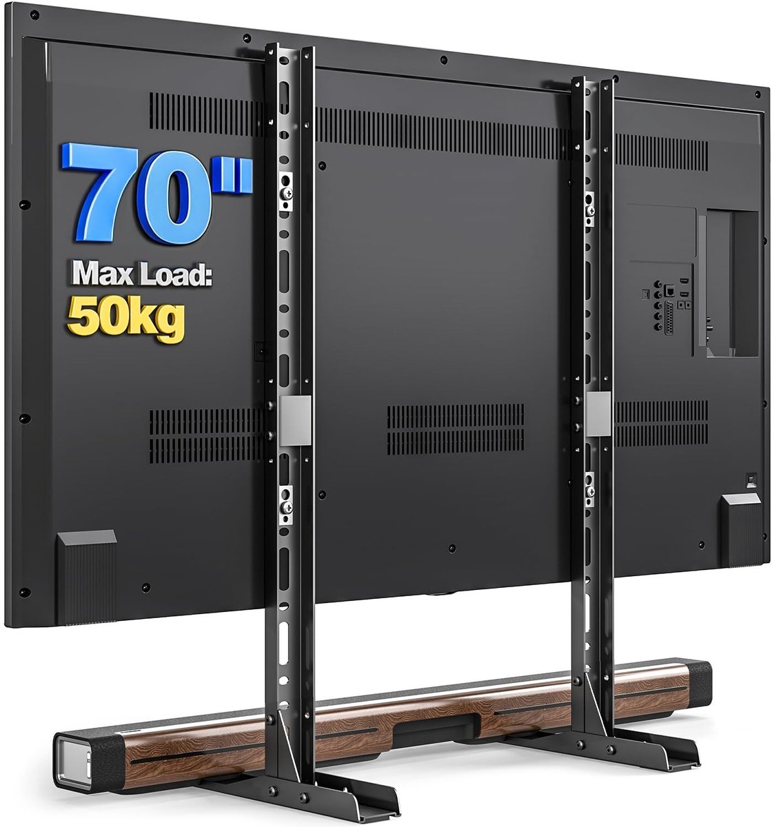 Omgoods - Universele TV Stand - Vervangende TV Poten voor 20-75 Inch TV's - Tot 50KG