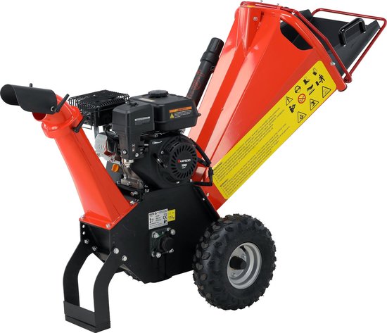 Professionele Benzine Hakselaar 4.8 kW (6.5 PK) - Loncin G200F Engine - Voor Takken tot Ø 100 mm - Met Luchtbanden — afbeelding 2