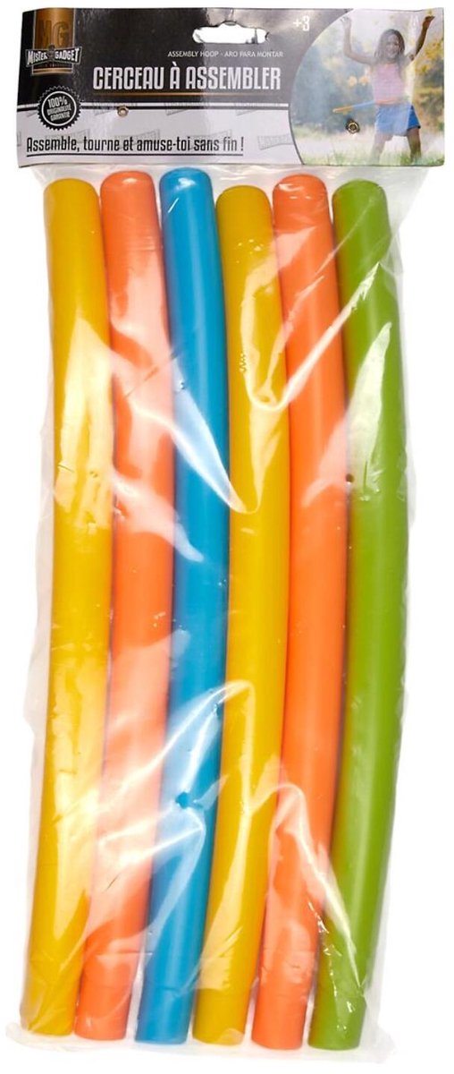 Speelgoed hoelahoep / hoepel - kunststof - gekleurd - voor kinderen - D63 cm - uit losse delen