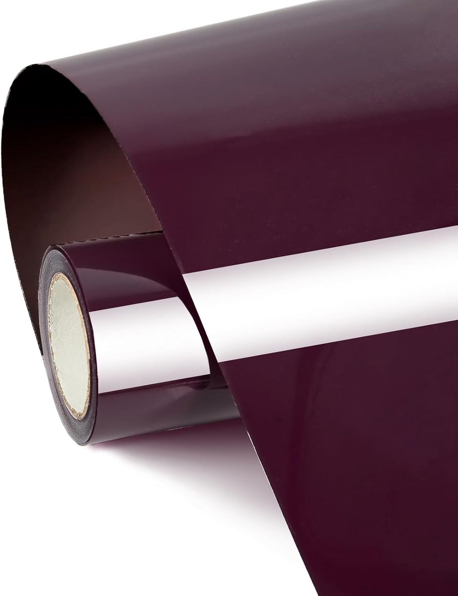 Plotterfolie textiel, 30,5 cm x 3 m, flexfolie plotter textiel, transferfolie strijkfolie voor stoffen, doe-het-zelf (bordeauxrood)