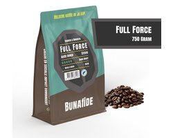 Bunafide - Full Force - Dark Roast - Arabica & Robusta - Koffiebonen - 750 gram