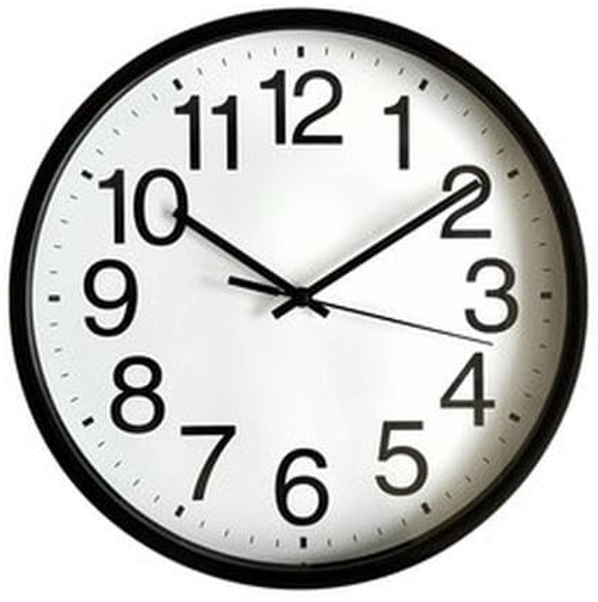 Omgoods - Wandklok Rond 25 cm - Witte Quartz Klok voor Wanddecoratie