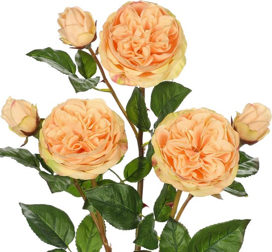3 stuks 60 cm lang kunstmatige bloementakken kunstrosen kunstbloemen geel nep rozen voor boeket kunsttakken voor knutselen voor vaas decoratie tafel plank decoratie in woonkamer slaapkamer