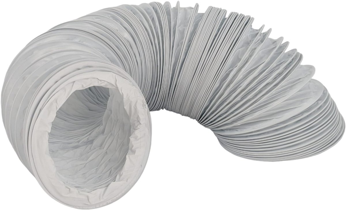 Omgoods - PVC Afzuigslang 100 mm 1.5 m - Flexibele Ventilatieslang voor Droger en Airconditioning