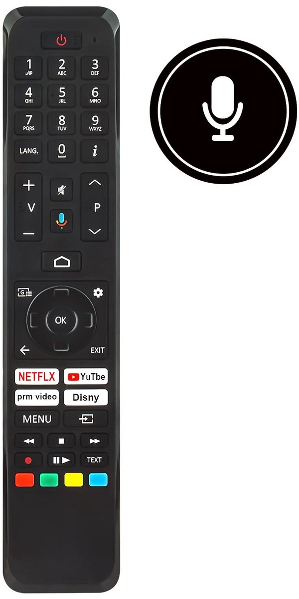 Omgoods - Vervangende Afstandsbediening voor PANASONIC en Telefunken TV's - Model RC45162