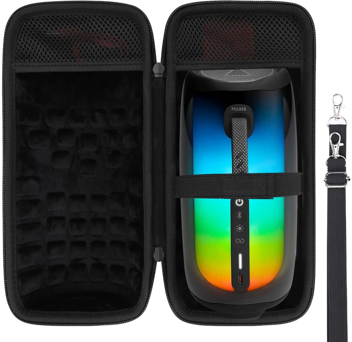 Omgoods - Hard Travel Case voor Pulse 5 Bluetooth Speaker - Schokbestendig en Waterdicht