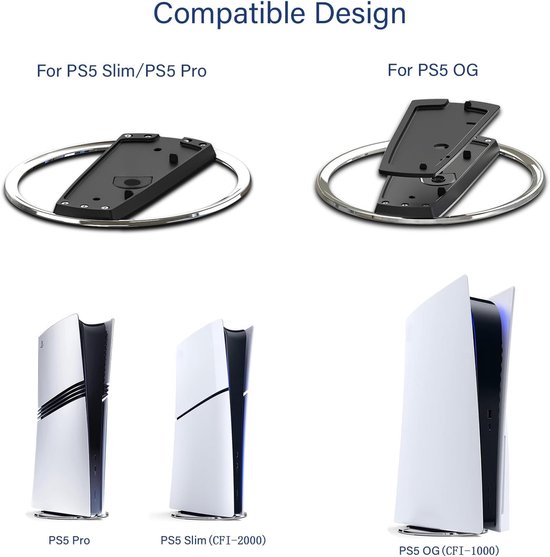 standaard voor Ps5/Ps5 /Ps5 Slim Consoles Antislip Base Mount voor — afbeelding 2