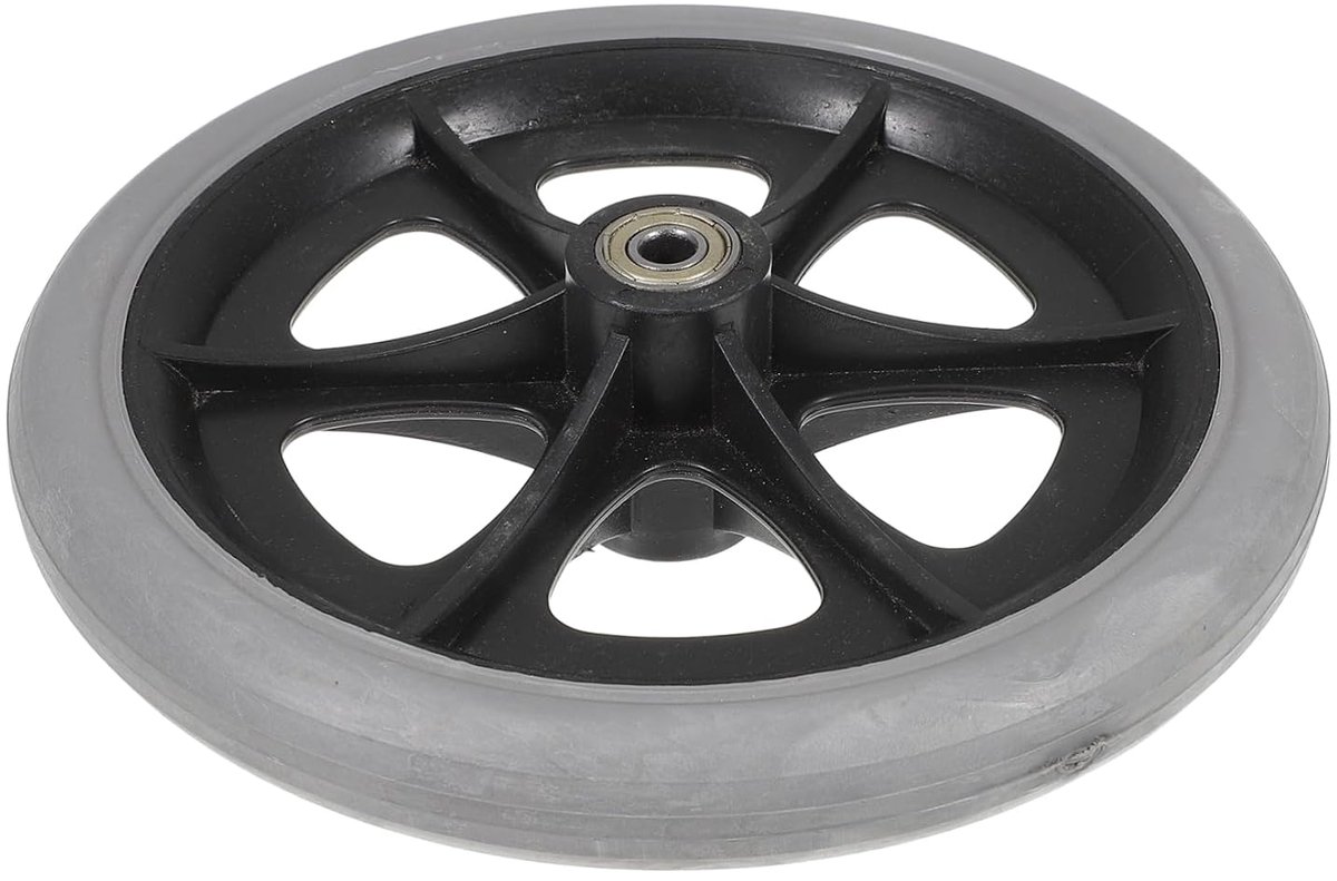 19 cm rolstoelaccessoire voorwiel, bolderkar banden, 360 graden