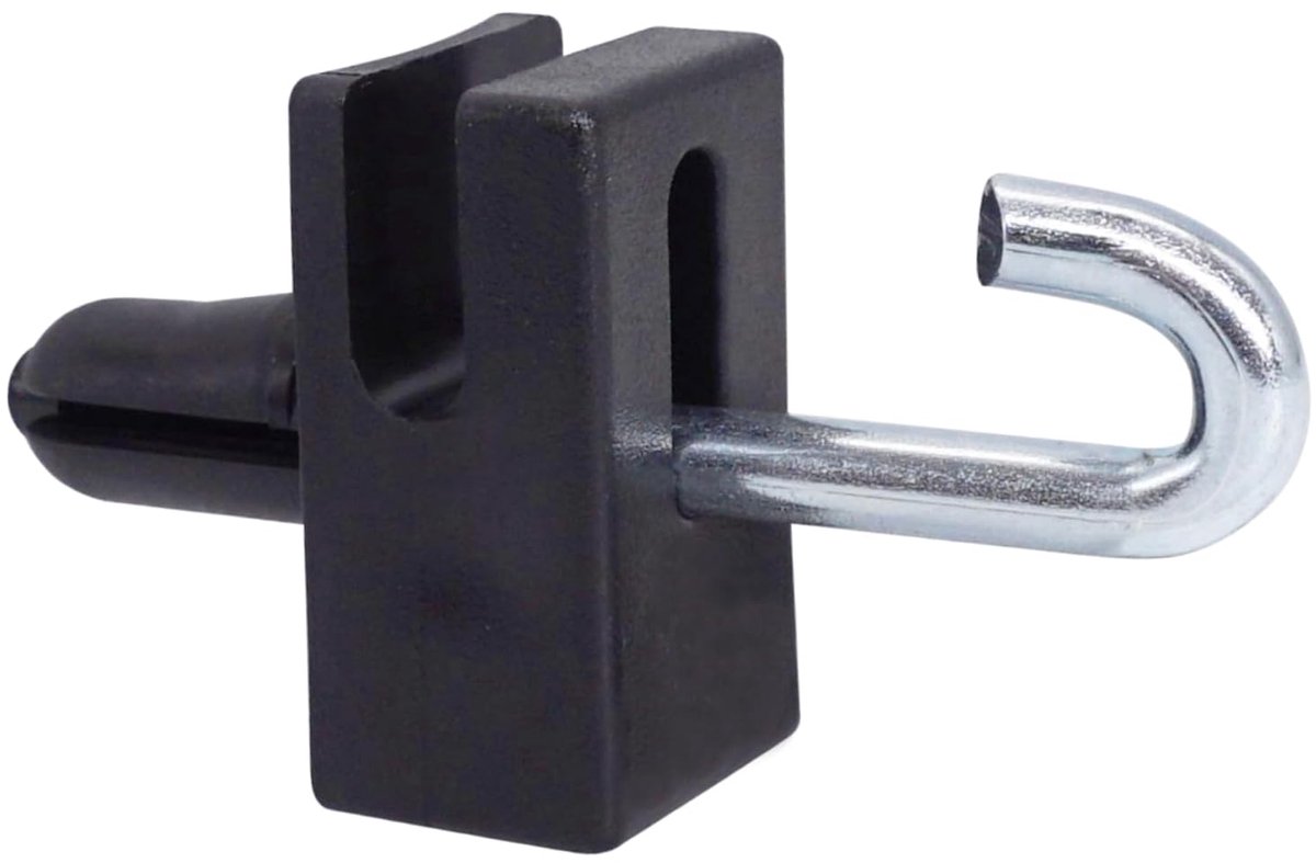 (20 stuks) zwarte hekklemmen, plastic clips voor gaashekwerken, pin