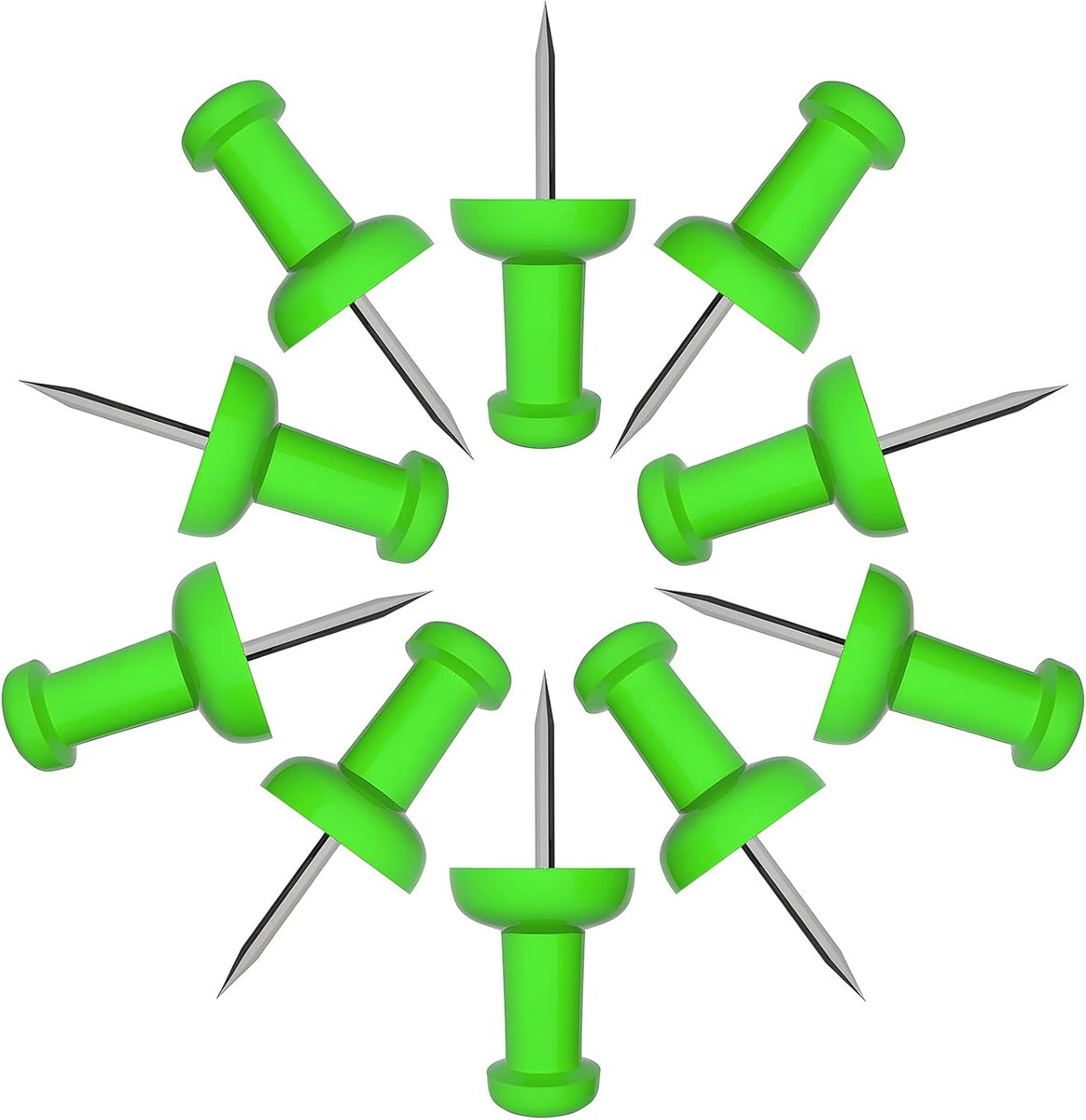 Push Pins Tacks 120 Stks Effen Groene Duim Tacks Grotere Maat Pin