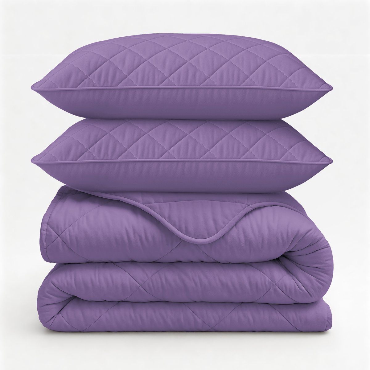 Sleeptime Dekbed zonder Overtrek - Wasbaar Dekbed - Inclusief Slopen 60x70 cm - Tweepersoons - 200x200 - Lavendel