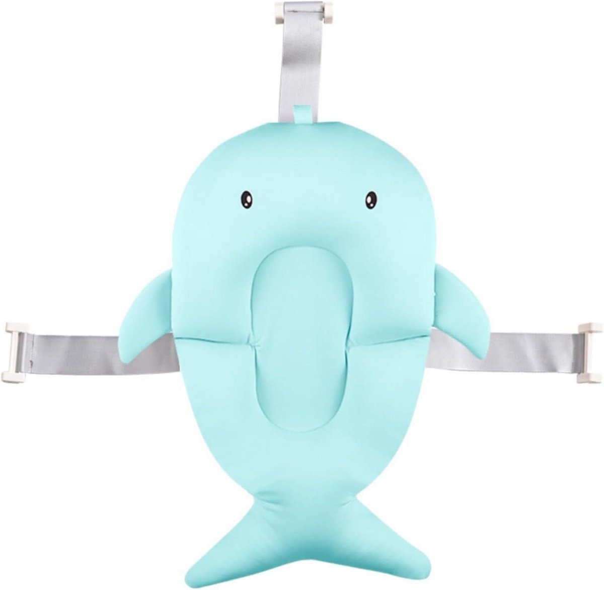 Baby Badmat - Babybadje Net - Veilig Baden - Verstelbaar Badbed - 65x47 cm - Blauw
