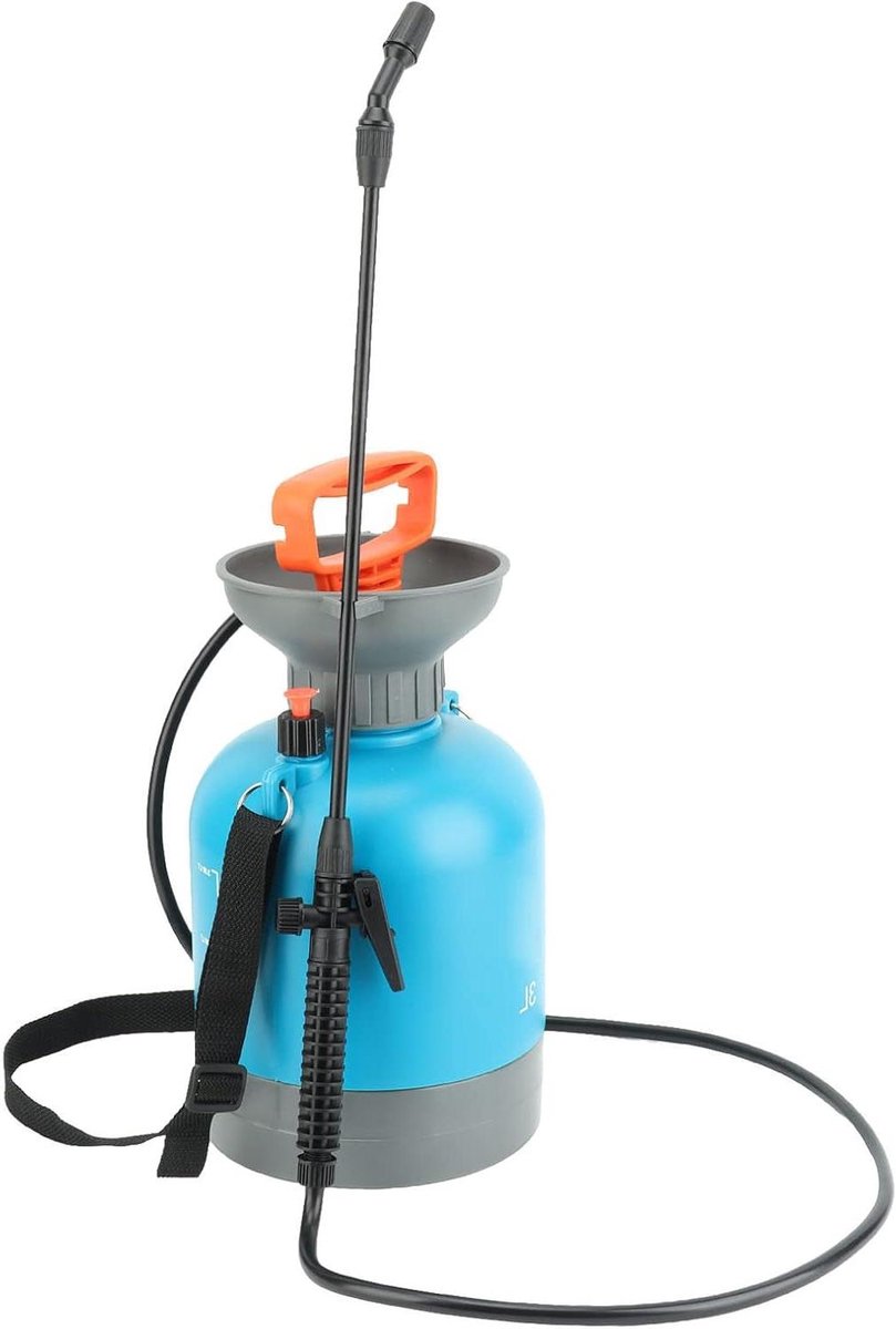 Drukspuit Tuin - Sproeier Buiten - Planten Water Geven - Druk Opvoeren Zonder Stroom - 3 Liter Capaciteit - Blauw