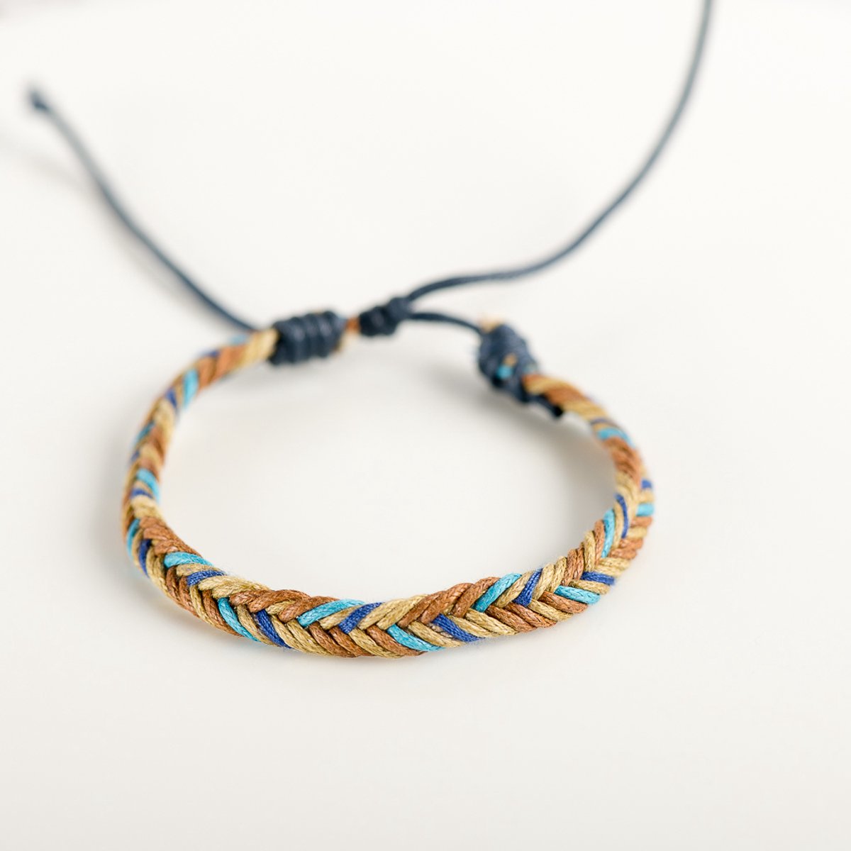 Jomide Armband gevlochten macrame - Kleurrijk