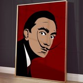 Salvador Dalí portret poster A3 | 29,7 x 42 cm