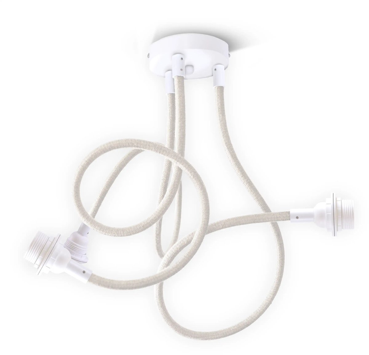 Hanglamp TWIST Wit - 3 fittings