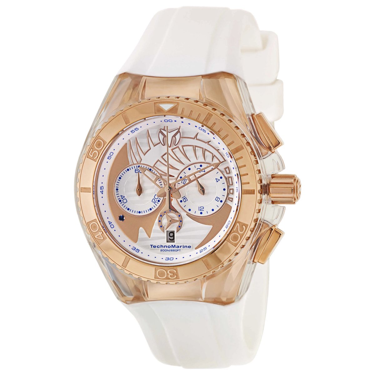 TechnoMarine Cruise Dream 112020 Dameshorloge – Zilver – Roségoud – 40 mm – Quartz – 200M