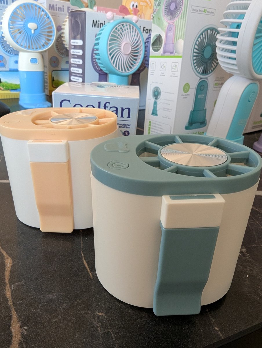 Handventilator met clip - Coolfan 3 standen