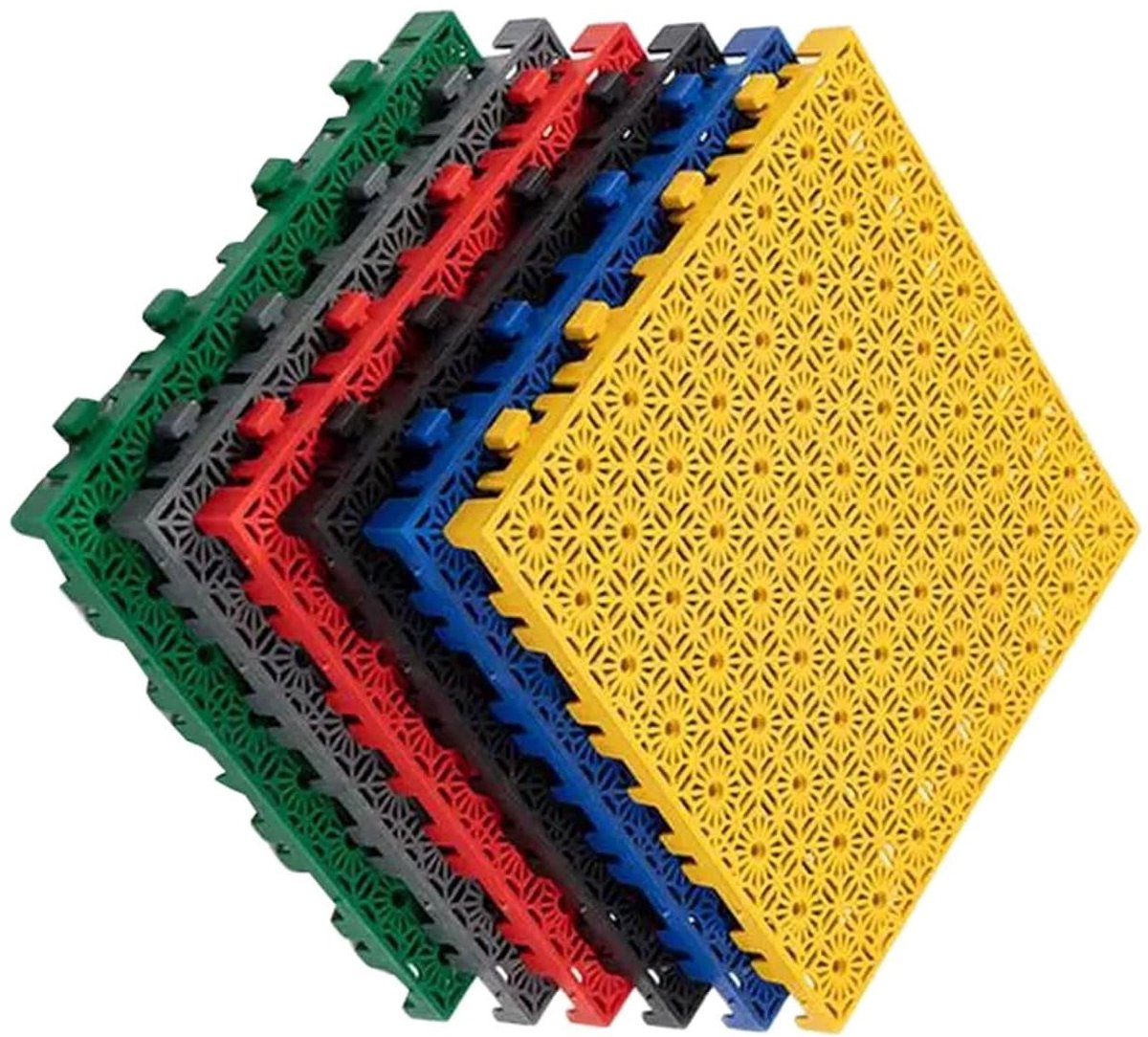 Modulaire Tuintegels - Drainagemat Vloertegels - Veilig Terras - Zelfklevend Systeem - 40x40x3cm - Groen