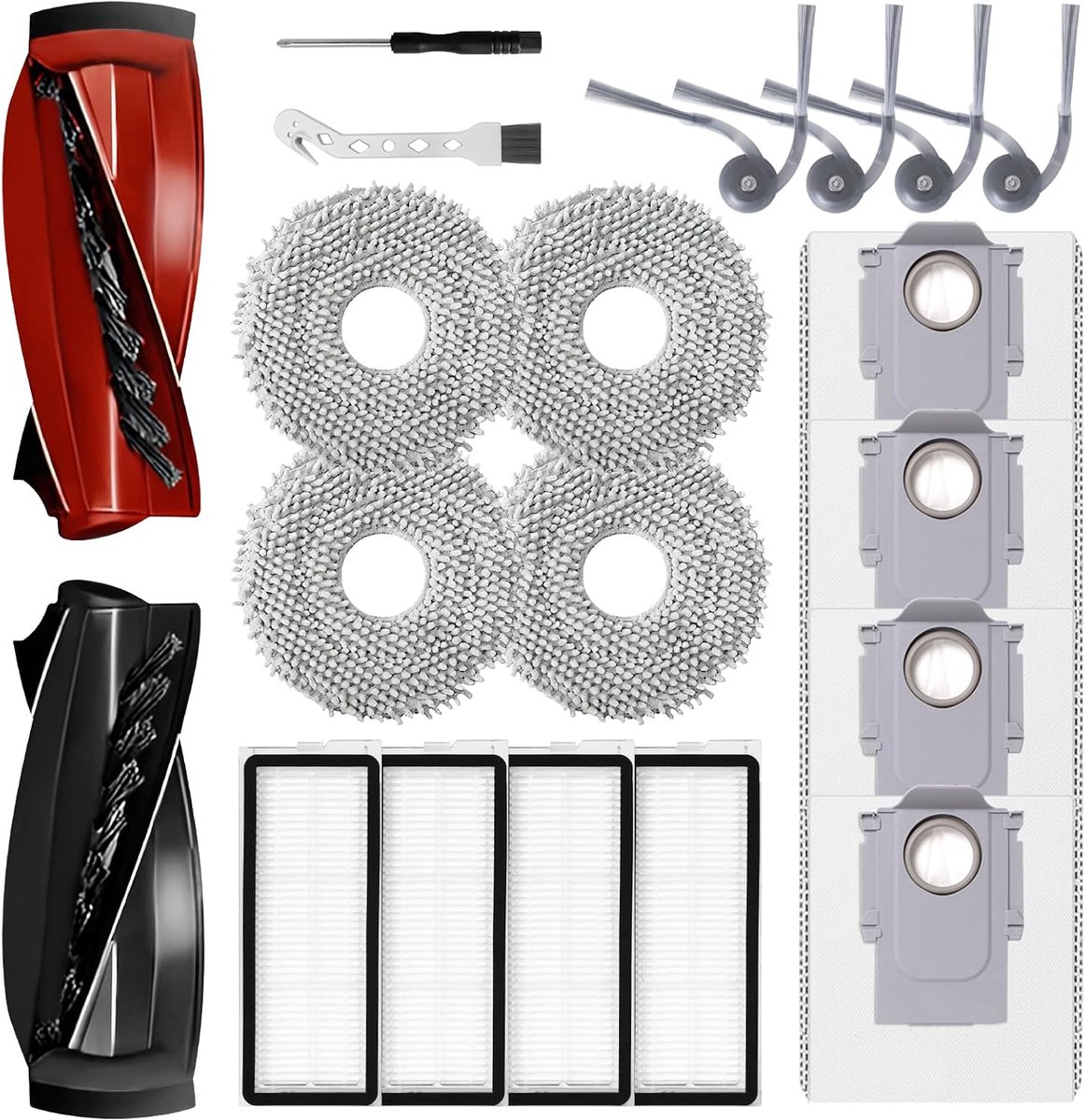 Reserveonderdelen accessoireset voor Roborock Qrevo S5V / Qrevo Curve / Qrevo Edge / Qrevo Curv S5X / Qrevo EDGE S5A robotstofzuiger