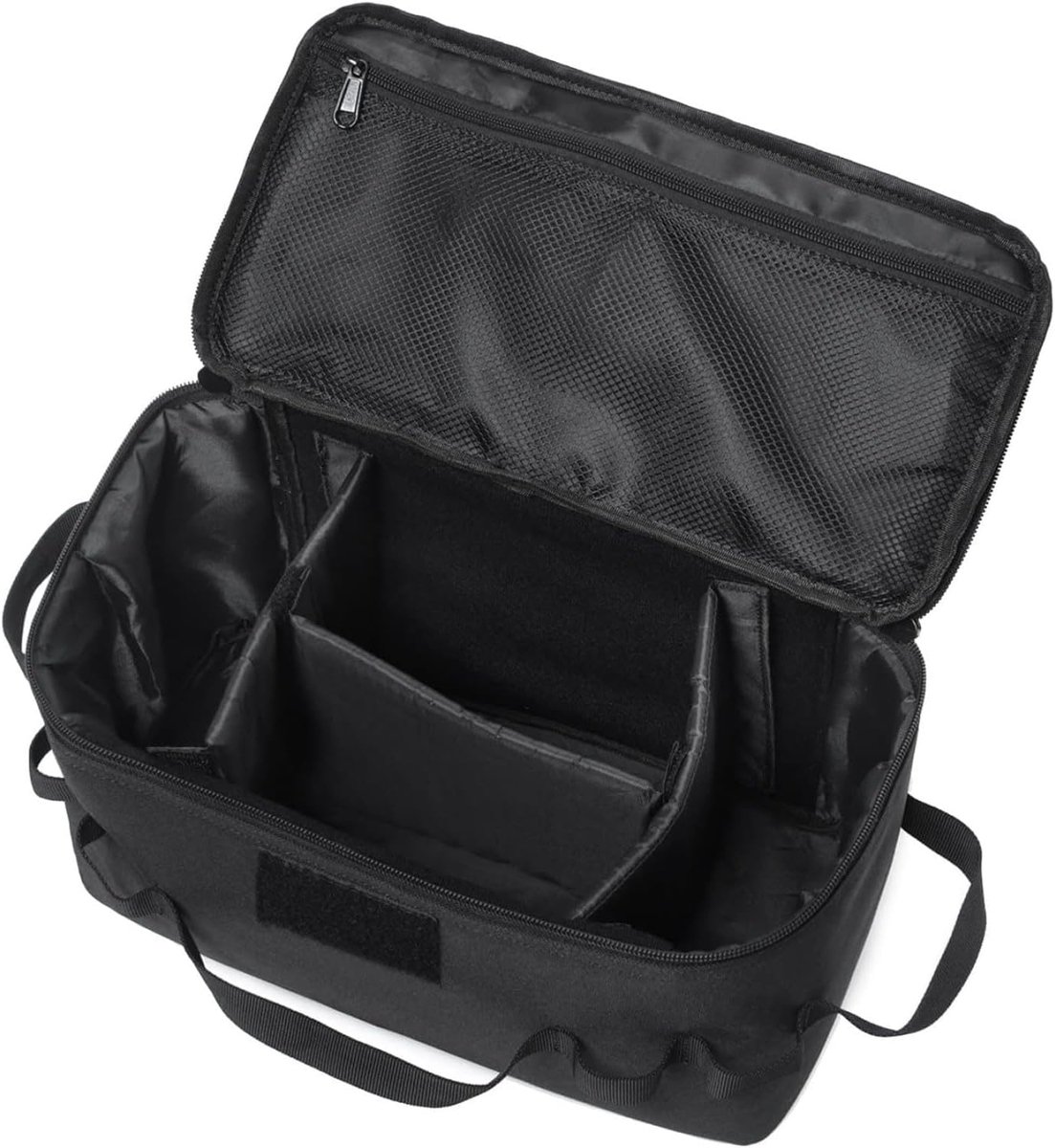 Opbergtas voor campingbenodigdheden, outdoor camping opbergtas, draagbare kookgerei tas, tactische camping opbergtas, draagtas, picknicktas, zwart, 34 x 17 x 19 cm, Vrije tijd