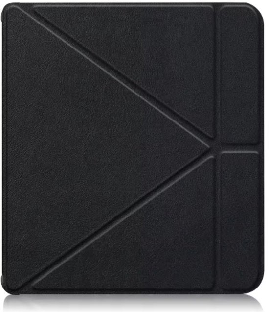 Zwart hoesje geschikt voor Kobo Libra H20 - Bescherm Case - Trifold - Book Cover - Tablet Cover - Zwart beschermhoes - CHPN — afbeelding 4