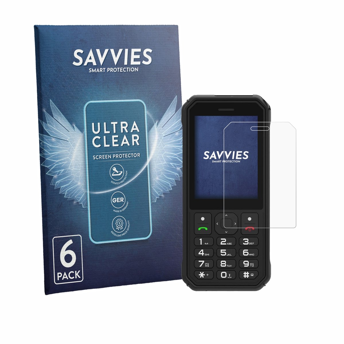 Savvies - Screenprotector voor AGM M11 - Folie Beschermfolie transparant 6 Stuks