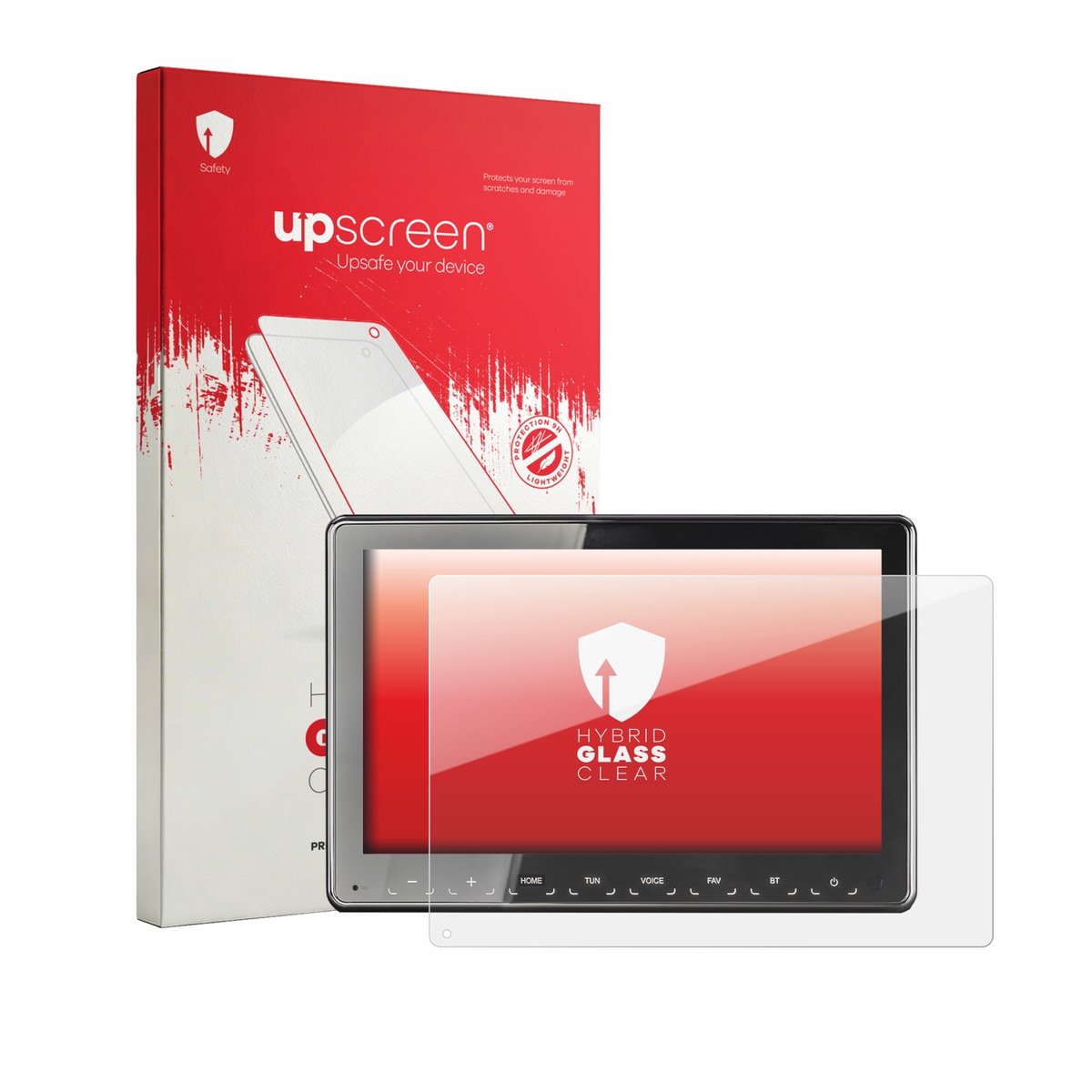 upscreen - Screenprotector voor Zenec Z-N975 - Folie Beschermfolie Beschermglas transparant