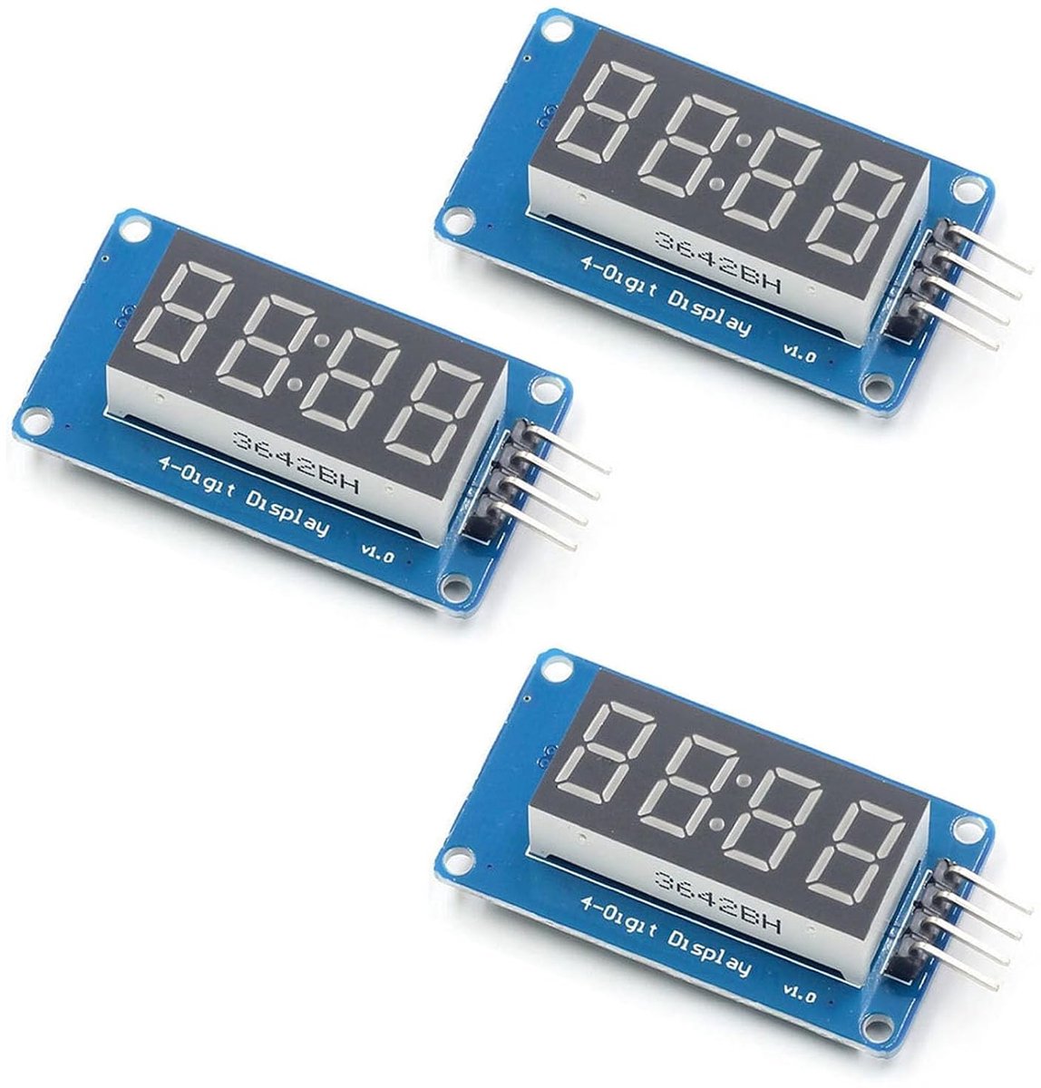 0,36-inch 4-Bit digitaal buisdisplaymodule met LED display TM1637 driverchip led vertoning programmeerbaar buisklokdisplay voor ARDUINO display 7-segment rode digitale buis uno (3)