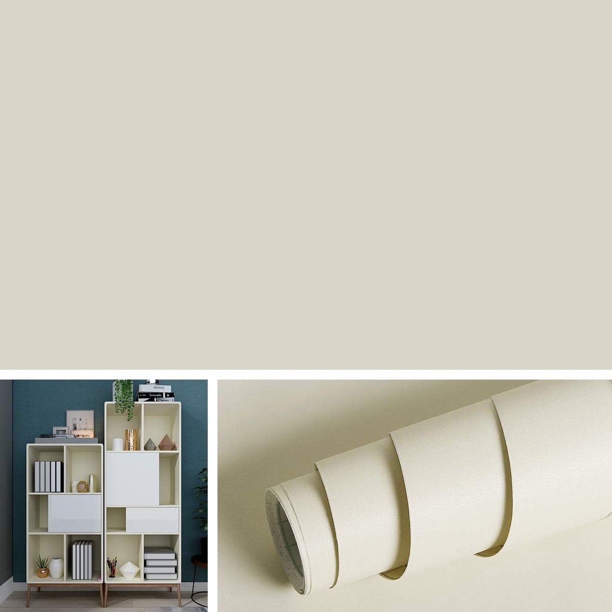 afneembaar beige contactpapier voor kasten zelfklevend vinylbehang aanrechtdeksels plakken op behang decoraties voor woonkamer slaapkamer wanddecoraties 40cm x 5m