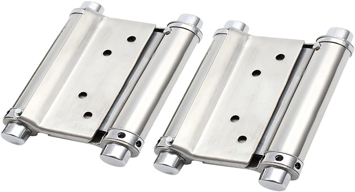 stalen draaideurband, deurscharnier, deurband, automatisch sluiten, scharnier, draaideur, draaideur, houten deur, tuindeur, salondeur, tuindeur (3/5 inch, 2 stuks)