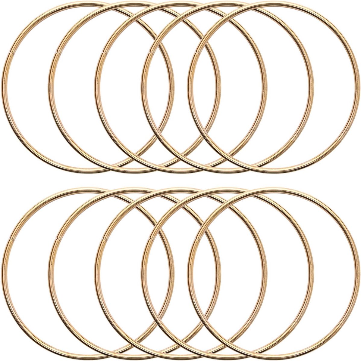10 stuks 2,5 inch metalen ringen voor ambachtelijke gouden hoepels bloemen macramé hoepels ringen dromenvanger ringen voor doe-het-zelf ambachten macramé dromenvanger benodigdheden