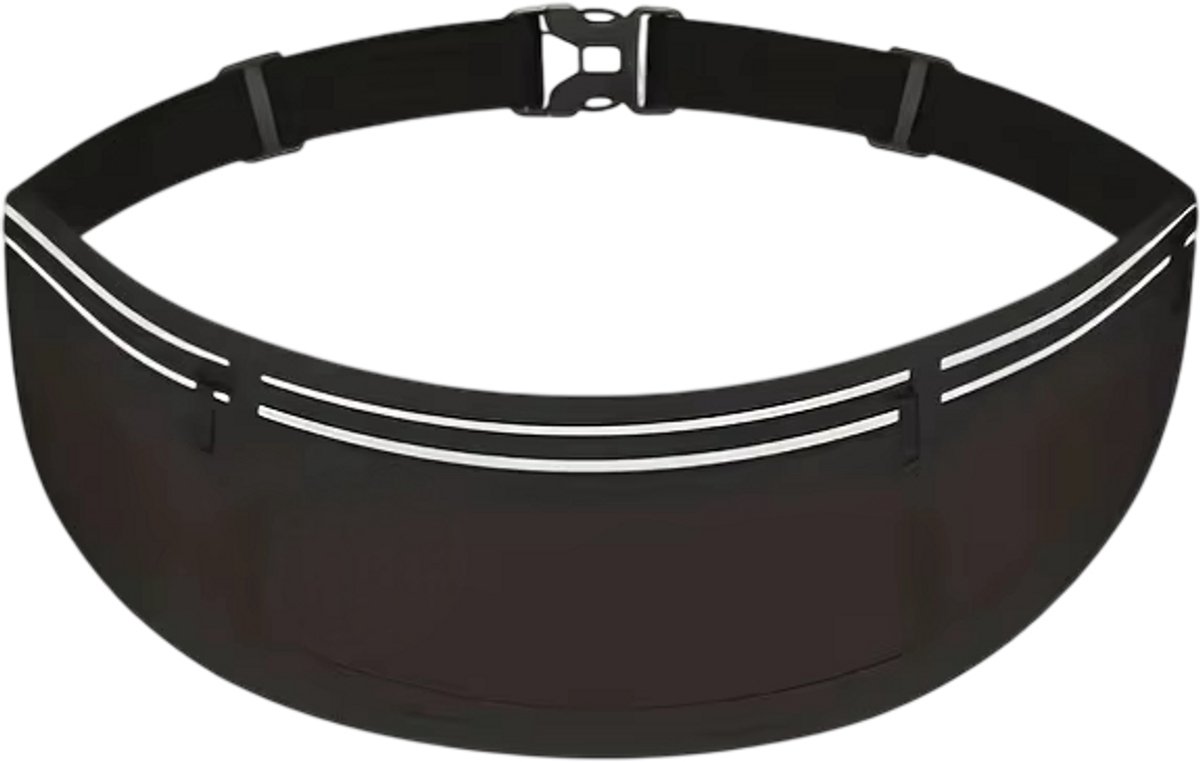 Waterdichte Hardloop Heuptas – Sport Heuptas voor Telefoon met Verborgen Vak, Running Taille Tas voor Hardlopen, Fitness, Wandelen en Outdoor - Zwart